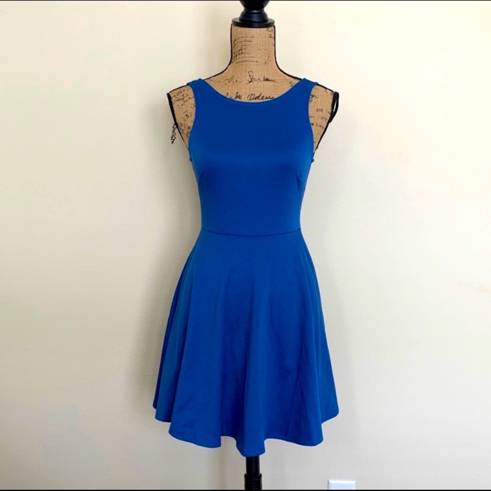 Lush, Blue skater dress